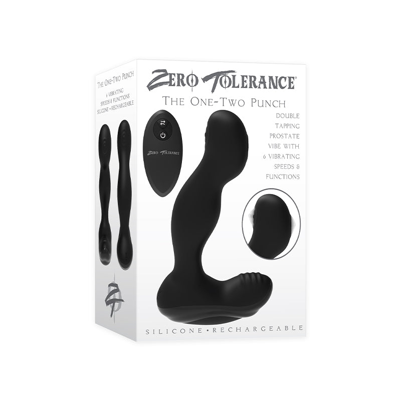 Zero Tolerance The One-Two Punch Vibrating Tapping Silicone Prostate M ...