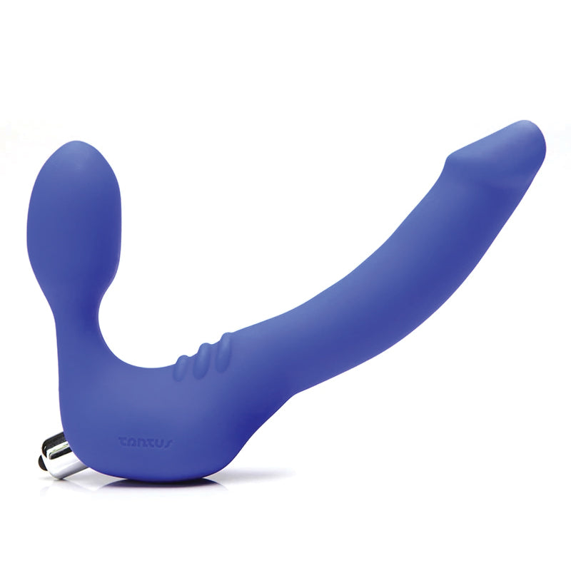 Tantus Strapless Slim Vibrating Strap-On Dildo Azure