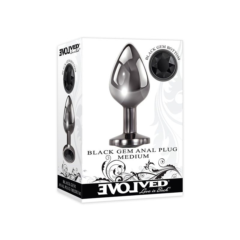 Evolved Black Gem Anal Plug Medium