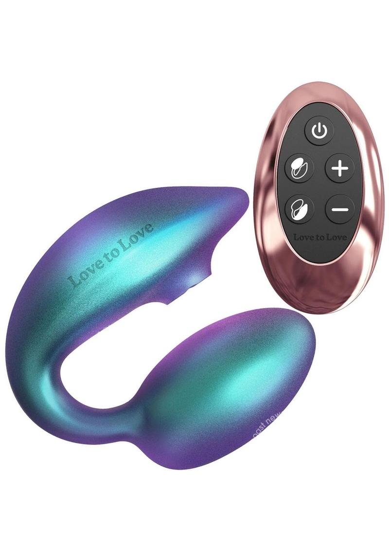 Love to Love Wonderlover Dual Stimulator - Iridescent Turquoise