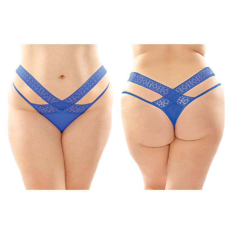 Fantasy Lingerie Daphne Microfiber Brazilian-Cut Panty 6-Pack Royal Queen