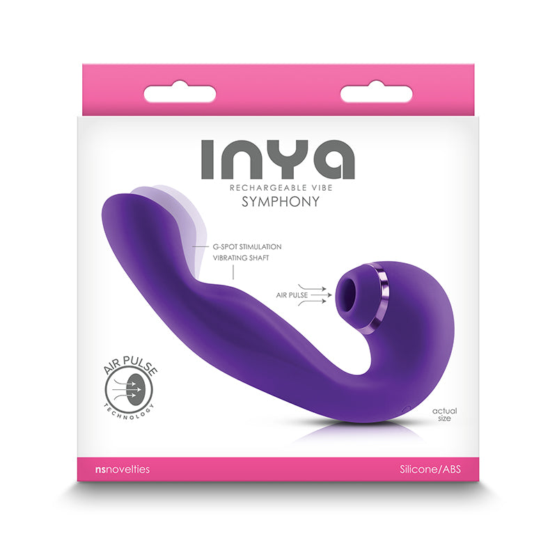 INYA Symphony Rechargeable Vibe with Suction Purple