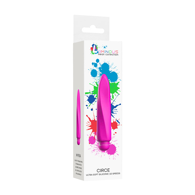 Luminous Myra 10-Speed Bullet Vibrator With Silicone Sleeve Fuchsia