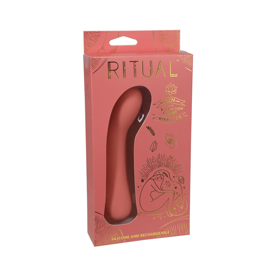 RITUAL Zen Rechargeable Silicone G-Spot Vibrator Coral