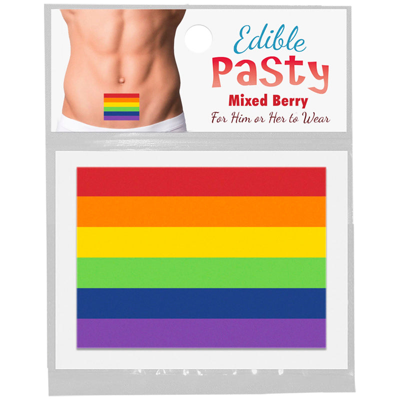 Edible Pride Flag Pasty Mixed Berry