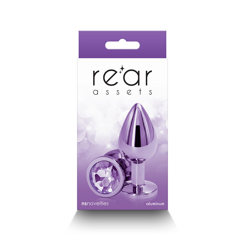 Rear Assets Metal Anal Plug Medium Purple