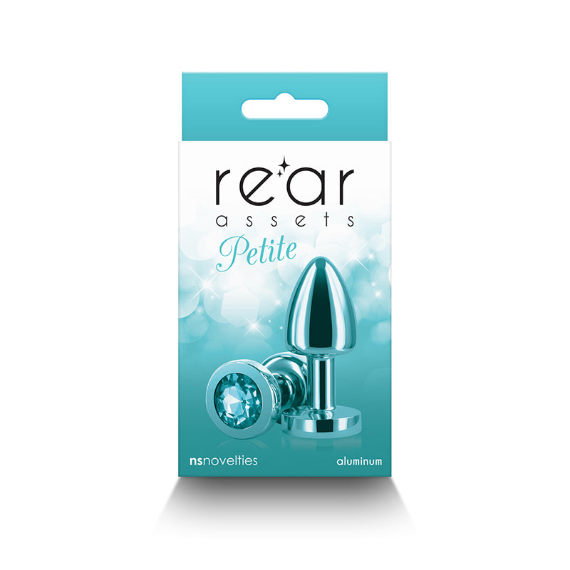 Rear Assets Petite Metal Anal Plug Teal