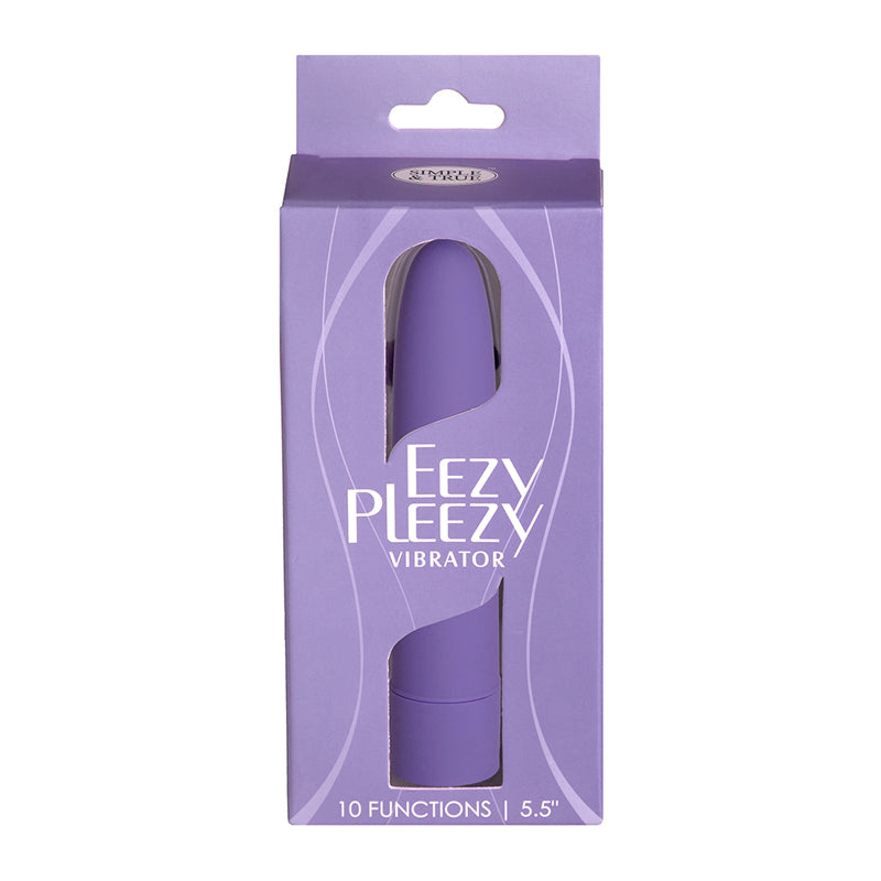 Simple & True Eezy Pleezy Classic Vibrator 5.5 in. Purple