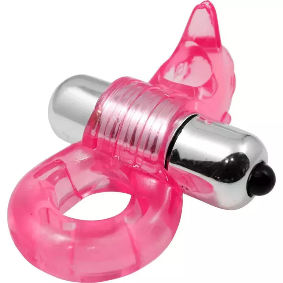 Wet Dreams Vibrating Cock Ring with Clitoral Stimulator