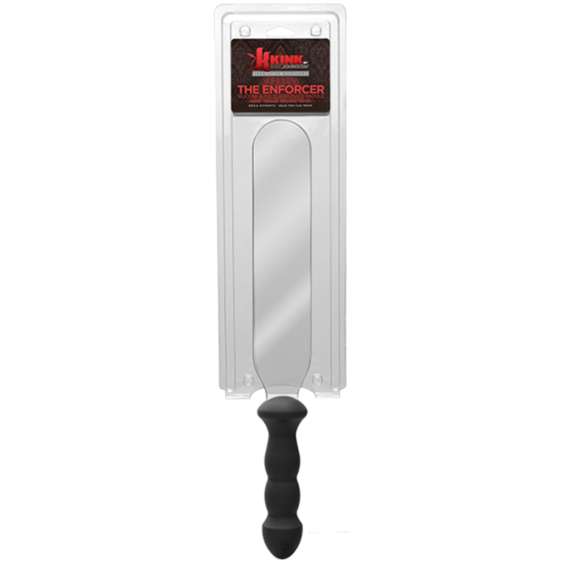 The Enforcer - Silicone & Acrylic Paddle Black/Clear - By Kink