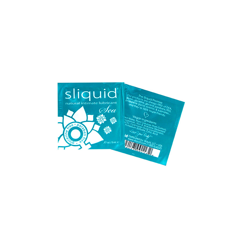 Sliquid Sea Water-Based Lubricant with Seaweed Pillows (200/Bag)