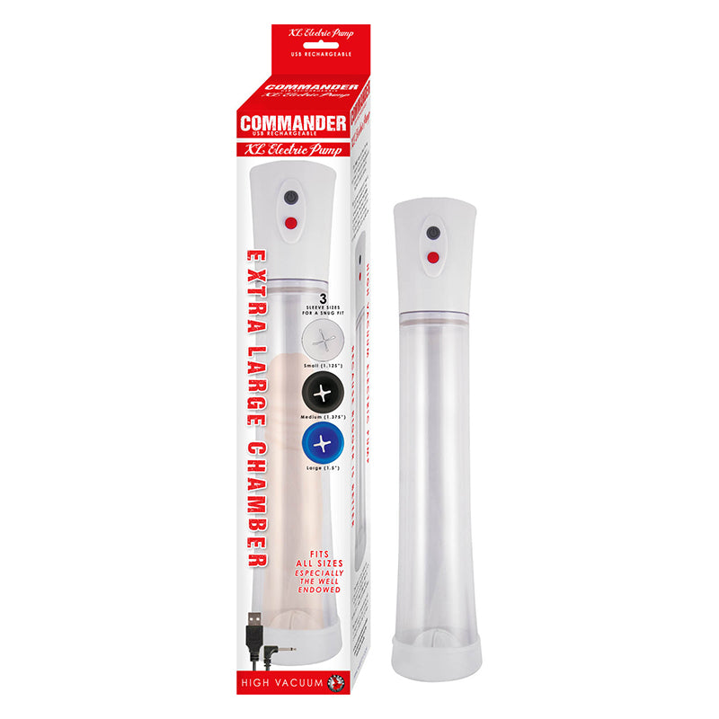 Commander Extra Large Electric Pump White