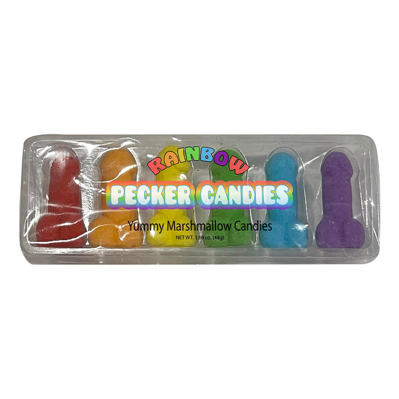 Rainbow Penis Marshmallow Candies