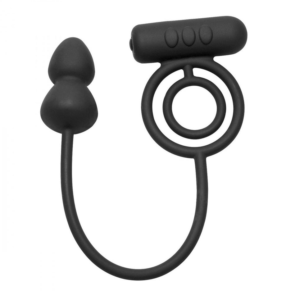 Voyager Vibrating Cock Ring and Anal Plug