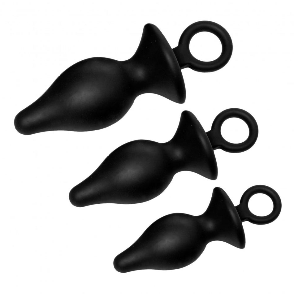 Trinity Vibes Silicone Butt Plug Anal Trainer Kit